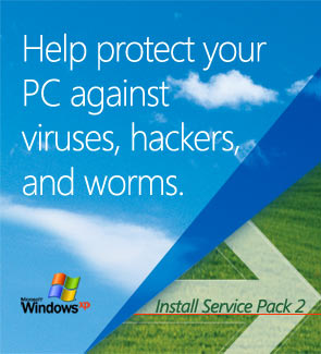 Install Windows XP Service Pack 2