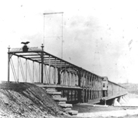 the iron bridge and train