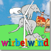 Wirbelwind Logo- Die Windmhle