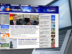 Homepage Screenshot, Notebook. Quelle: ZDF