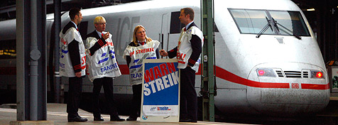 Streik bei der Deutschen Bahn. Quelle: dpa