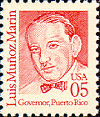 Presidential Medal of Freedom Recipient Don Luis Munoz-Marin, First Elected Governor of Puerto Rico Postage Stamp