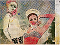 Sigmar Polke, Freundinnen 1965/66, Dispersion auf Leinwand, 150 x 190 cm, Sammlung Froehlich, Stuttgart, Rechte: Archiv Sammlung Froehlich