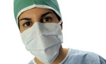Surgeon with mask