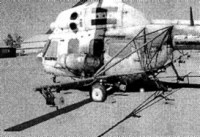 Irakischer Helikopter mit Sprhvorrichtung