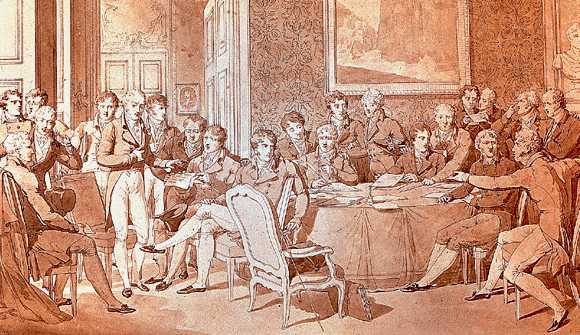 En el Congreso de Viena, Espaa fue marginada de sus decisiones. (Obra de Jean Baptiste Isabey. Museo del Louvre)