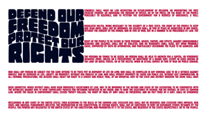 Bill of RIghts flag poster