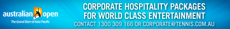 Australian Open 2009 Corporate Hospitality Packages on sale now!