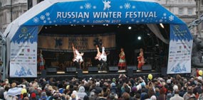 Russian Winter Festival stage, 2007