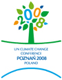 Logo der COP14 in Posen, Polen