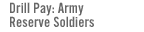 Drill Pay: Army Reserve Soldiers