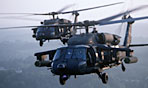 Photo of two MH-60K/L Pave Hawk helicopters