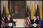 President George W. Bush and President Alvaro Uribe address the press Sunday, March 11, 2007, in Bogot, Colombia. White House photo by Paul Morse