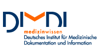 Logo des Deutschen Instituts fr Medizinische Dokumentation und Information (Link auf Startseite)