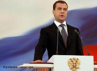 Дмитри Медведев при полагањето заклетва како нов руски претседател