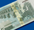 A 5-euro banknote