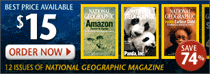 Click here to get 12 months of National Geographic Magazine for $15.