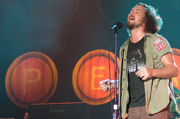 Pearl Jam's Eddie Vedder performs at Austin City Limits Music Festival, Oct. 4, 2009.
