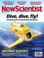 Cover of latest issue of New Scientist magazine
