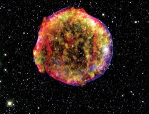 Supernovae point to expansion (Image: NASA/CXC/JPL-Caltech/Calar Alto O. Krause et al)