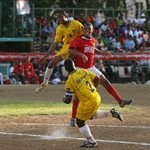Action from a 2007 Caribbean Cup qualifier between Dominica and USVI