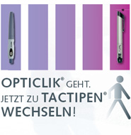 Das Bild zeigt den Slogan: "Opticlik geht. Jetzt zu Tactipen wechseln!"