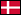 vlagje Denemarken randje