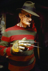 In this 1991 photo provided by New Line Cinema, Robert Englund stars as the inimitable Freddy Krueger in New Line Cinema's chilling conclusion, 