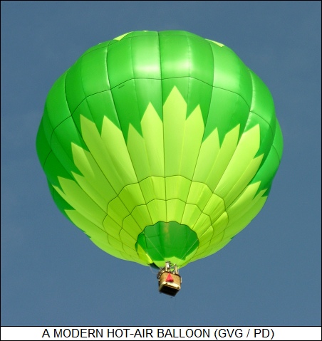 modern hot-air balloon