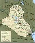 Karte vom Irak 1000x1207
