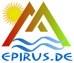 Epirus Griechenland Logo, Ferienwohnungen, Fähren Italien Griechenland, Hotels Griechenland Greece, griechische Traditionen, Rezepte, Küche, Igoumenitsa, Parga, Sivota, Perdika, Ioannina, 