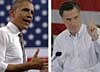 Barack Obama und Mitt Romney in einer Bildmontage.