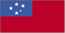 flag of the Samoa. 