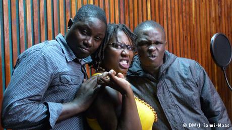 Schauspieler CrimeFighters-Produktion 2015 in Nairobi