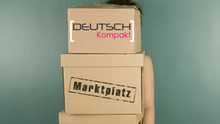 DW Sprachkurse Deutschkurse Marktplatz Infografik