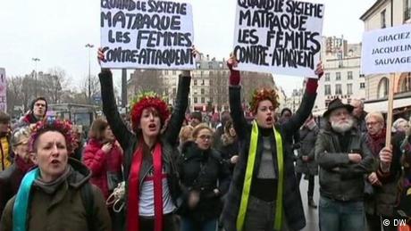 Frankreich Protest gegen Gewalt an Frauen Videostill